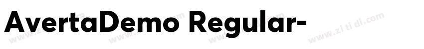 AvertaDemo Regular字体转换